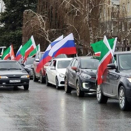 Сотрудник ГБУ СОДО «ОЦЭКИТ» принял участие в организации и проведении автопробега в поддержку Президента РФ, военнослужащих России и Донбасса