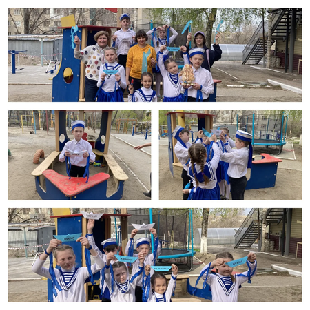 ​  Обучающиеся Центра - участники Всероссийского флешмоба  «Голубая волна- 2023»